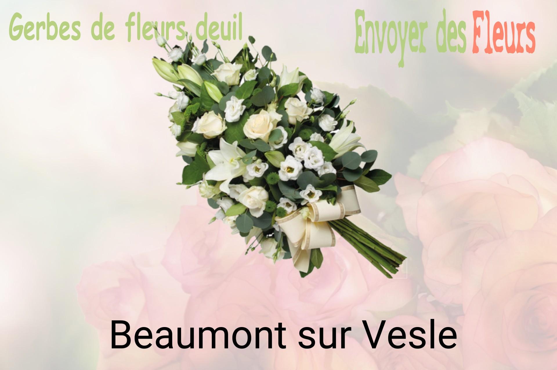 Gerbe de fleurs de deuil livrée à Beaumont-sur-Vesle